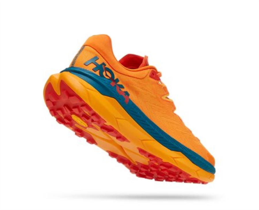 Hoka Tecton X Persimmon Orange Radiant Yellow