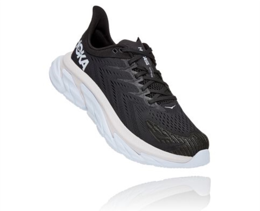 Hoka Clifton Edge Black White