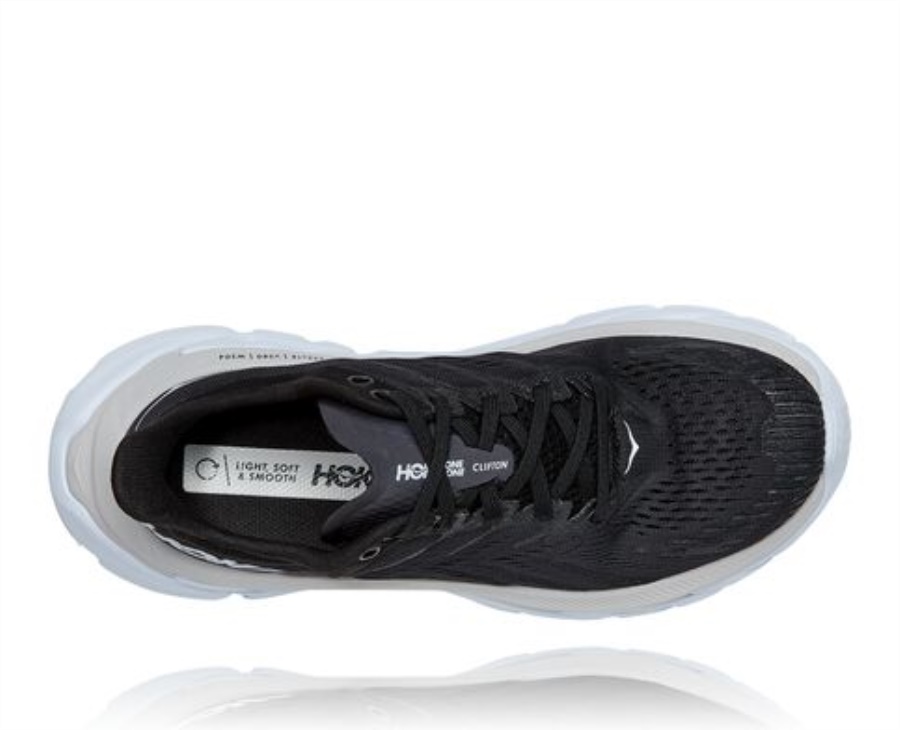 Hoka Clifton Edge Black White
