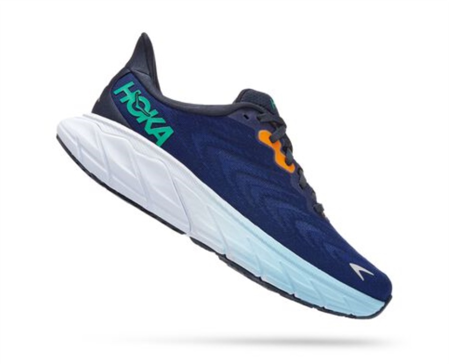 Hoka Arahi 6 Outer Space Bellwether Blue
