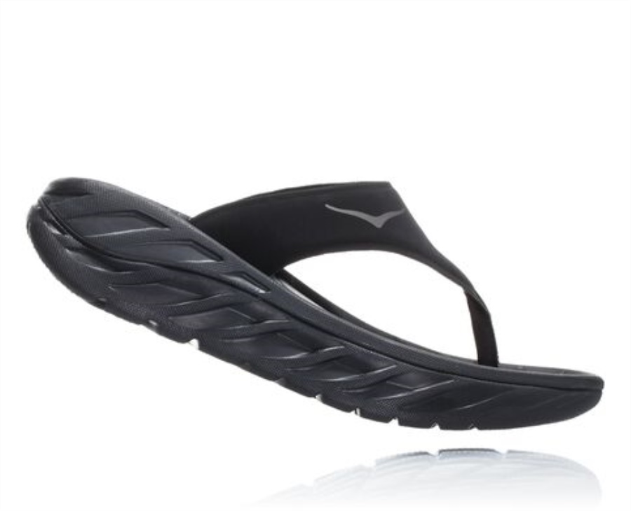 Hoka ORA Recovery Flip Black Dark Gull