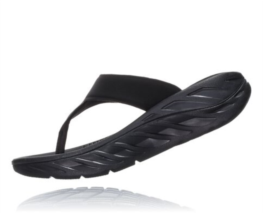 Hoka ORA Recovery Flip Black Dark Gull