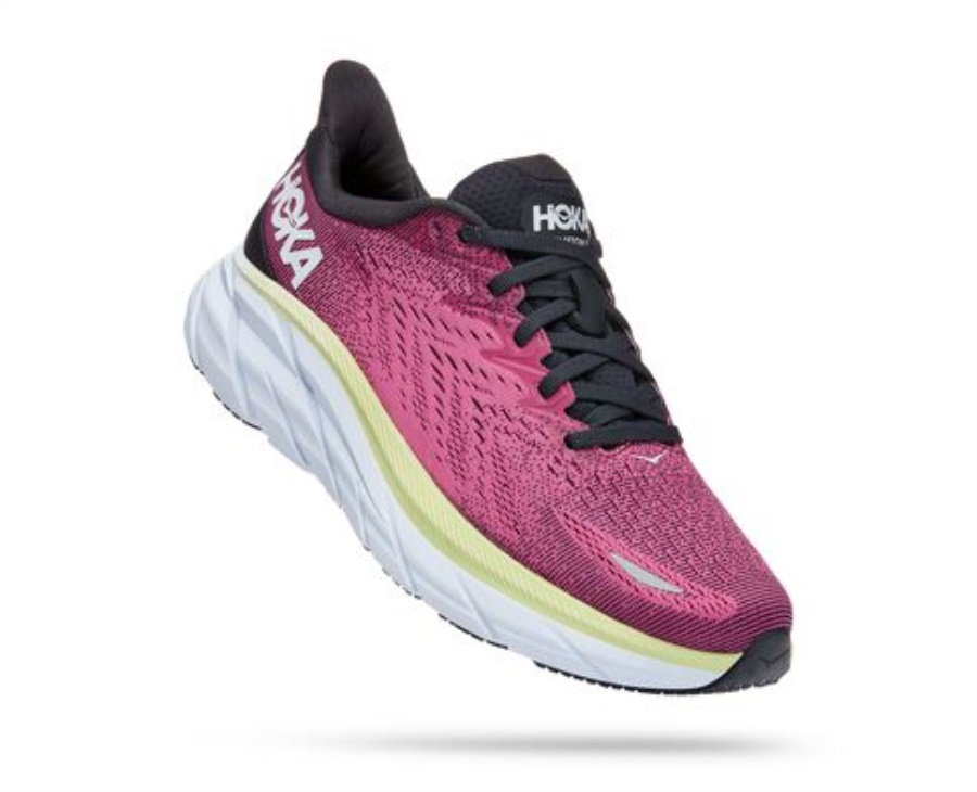 Clifton 8 Hoka Blue Graphite Ibis Rose