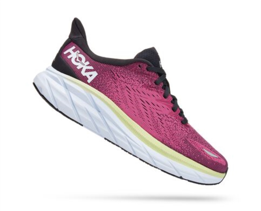 Clifton 8 Hoka Blue Graphite Ibis Rose