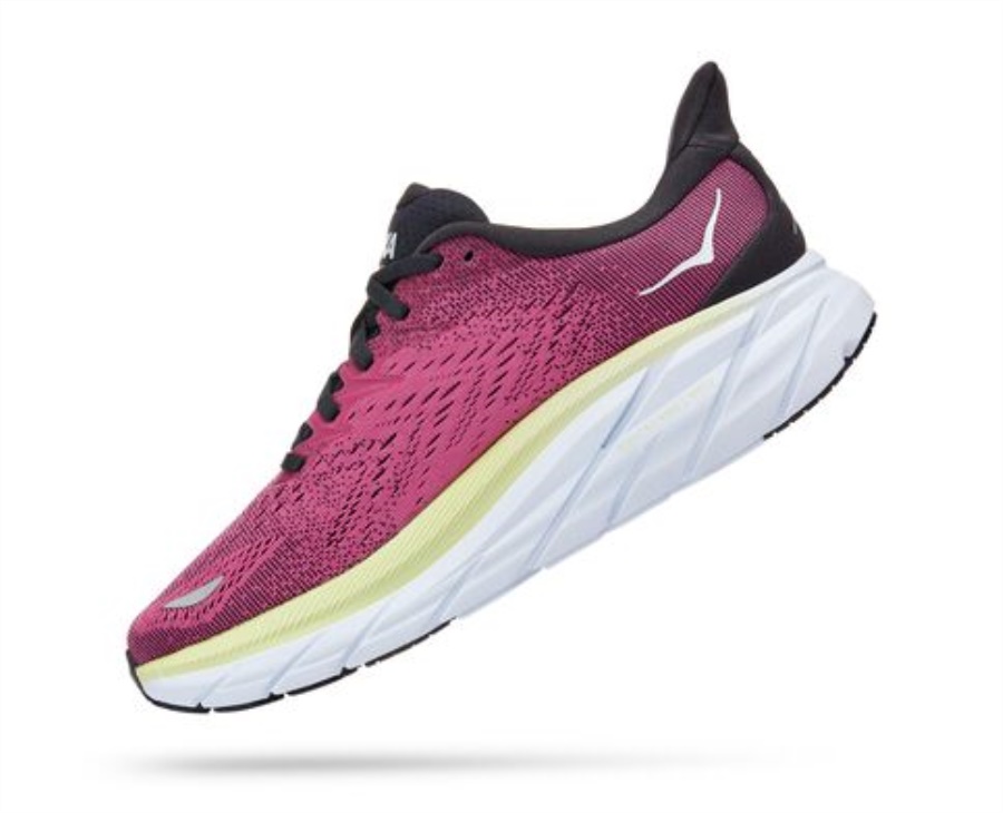 Clifton 8 Hoka Blue Graphite Ibis Rose