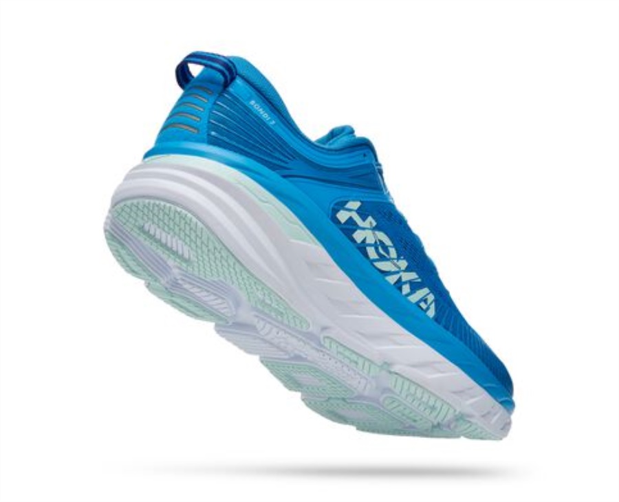 Bondi 7 Hoka Ibiza Blue Blue Glass