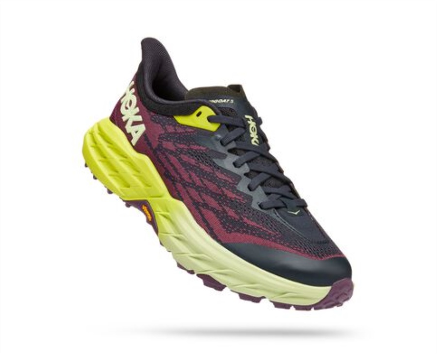 Speedgoat 5 Hoka Blue Graphite Evening Primrose