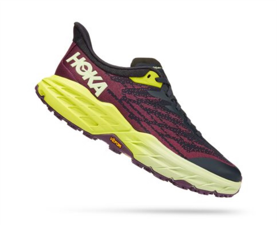 Speedgoat 5 Hoka Blue Graphite Evening Primrose