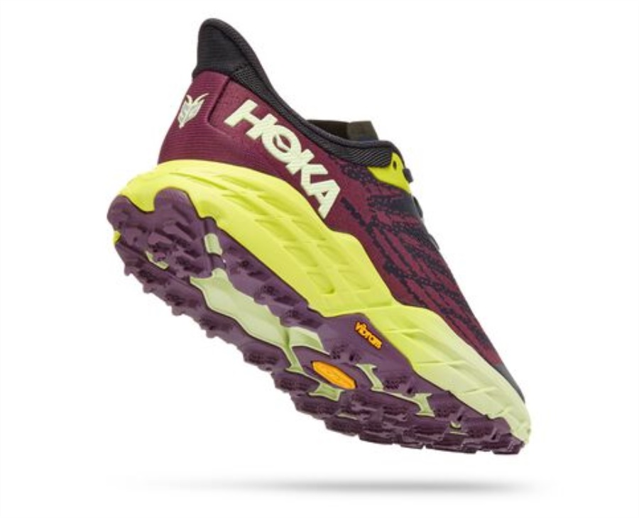 Speedgoat 5 Hoka Blue Graphite Evening Primrose