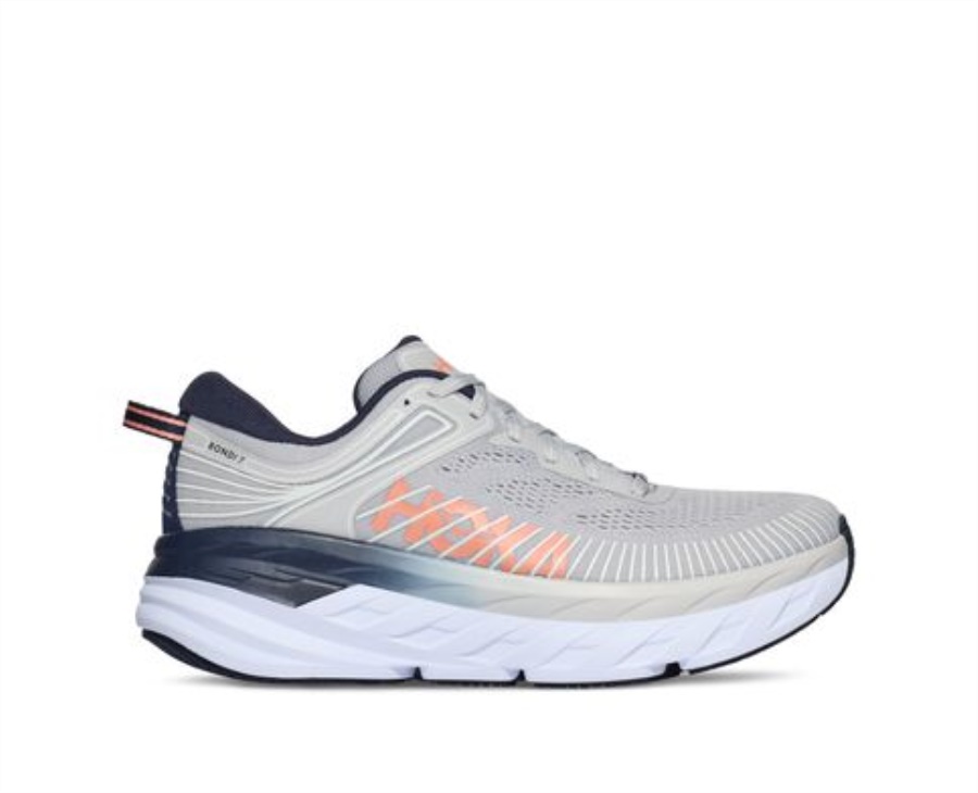 Hoka Bondi 7 Lunar Rock Black Iris