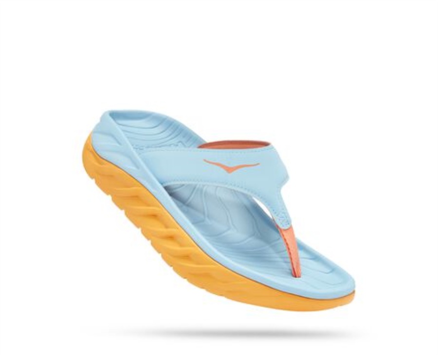 ORA Recovery Flip Hoka Summer Song Amber Yellow