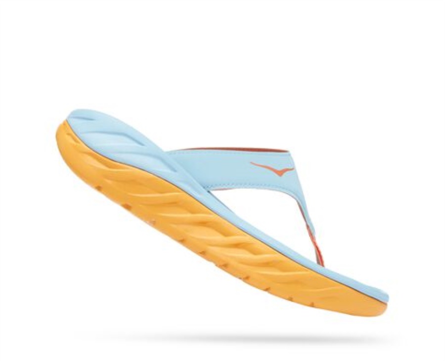 ORA Recovery Flip Hoka Summer Song Amber Yellow