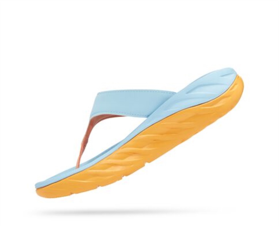 ORA Recovery Flip Hoka Summer Song Amber Yellow