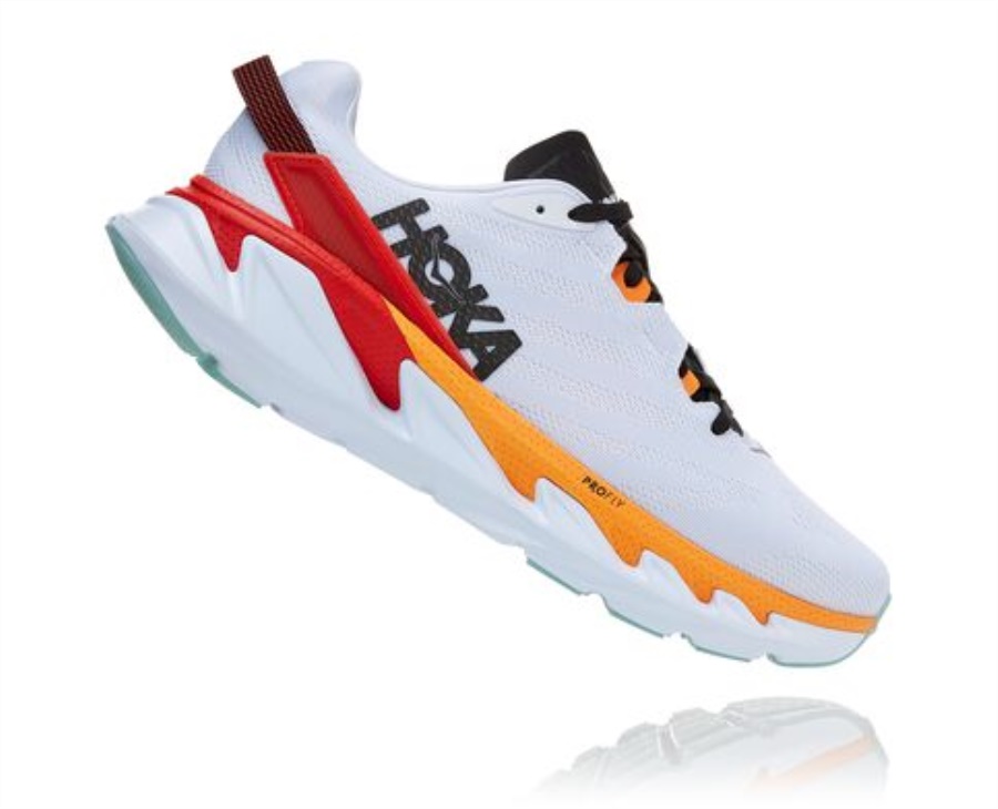 Elevon 2 Hoka White Blazing Orange