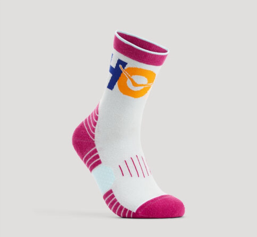 Hoka Crew Run Sock Blue Glass