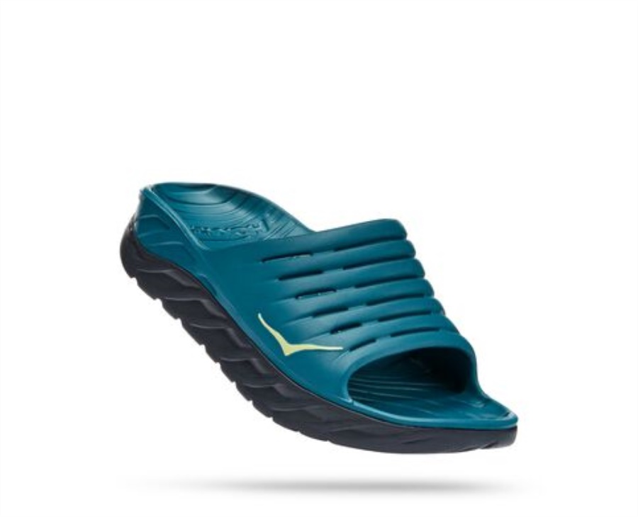 ORA Recovery Slide Hoka Blue Coral Butterfly