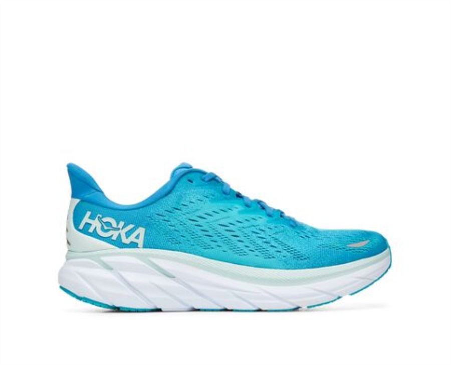 Clifton 8 Hoka Ibiza Blue Scuba Blue