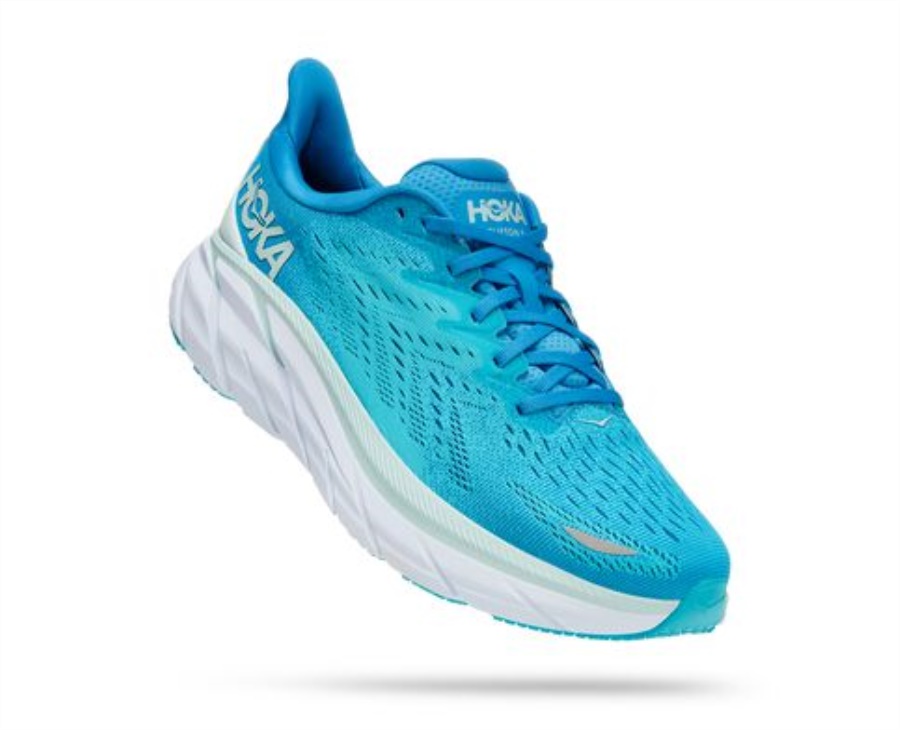 Clifton 8 Hoka Ibiza Blue Scuba Blue