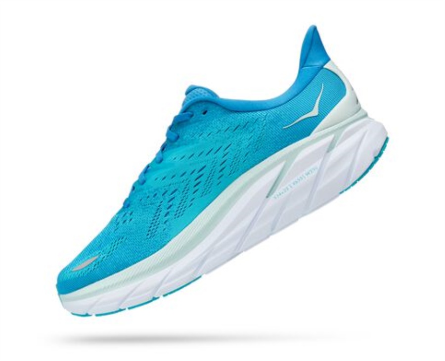 Clifton 8 Hoka Ibiza Blue Scuba Blue