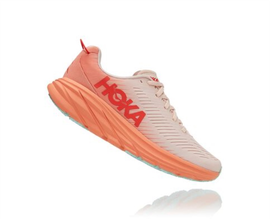 Rincon 3 Hoka Silver Peony Cantaloupe