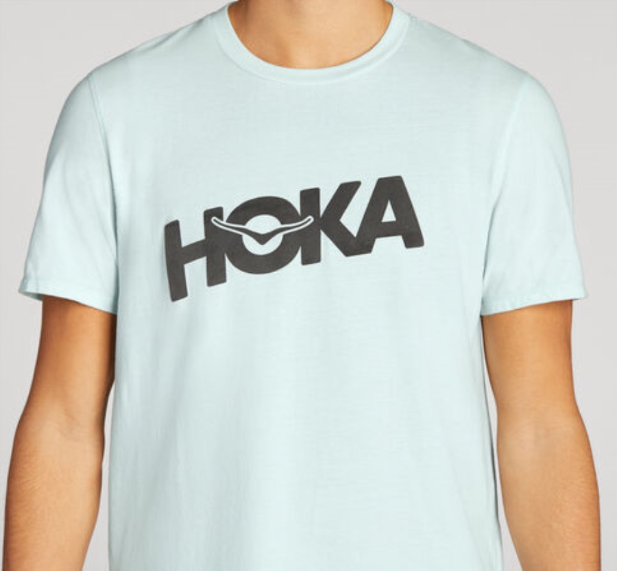 Hoka All-Day Tee Blue Glass