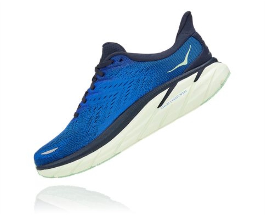 Clifton 8 Hoka Dazzling Blue Outer Space