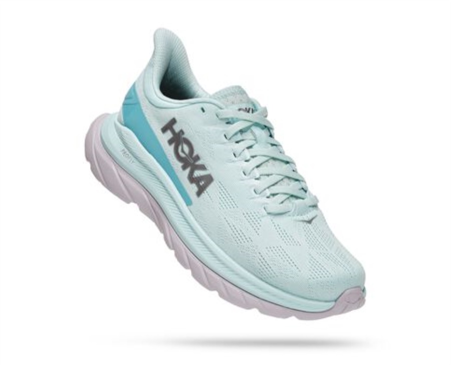 Hoka Mach 4 Blue Glass Coastal Shade