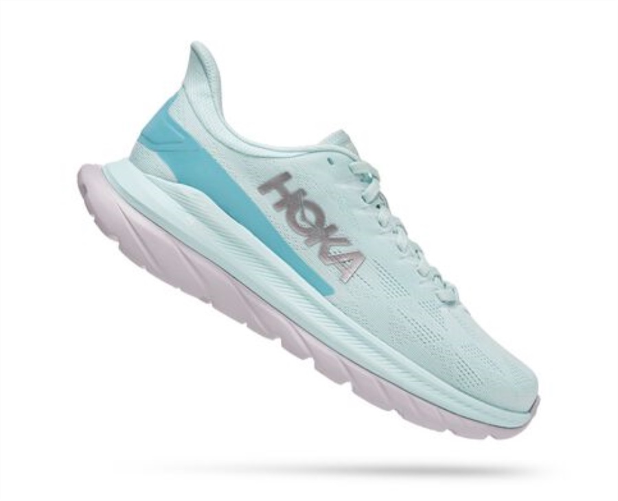 Hoka Mach 4 Blue Glass Coastal Shade