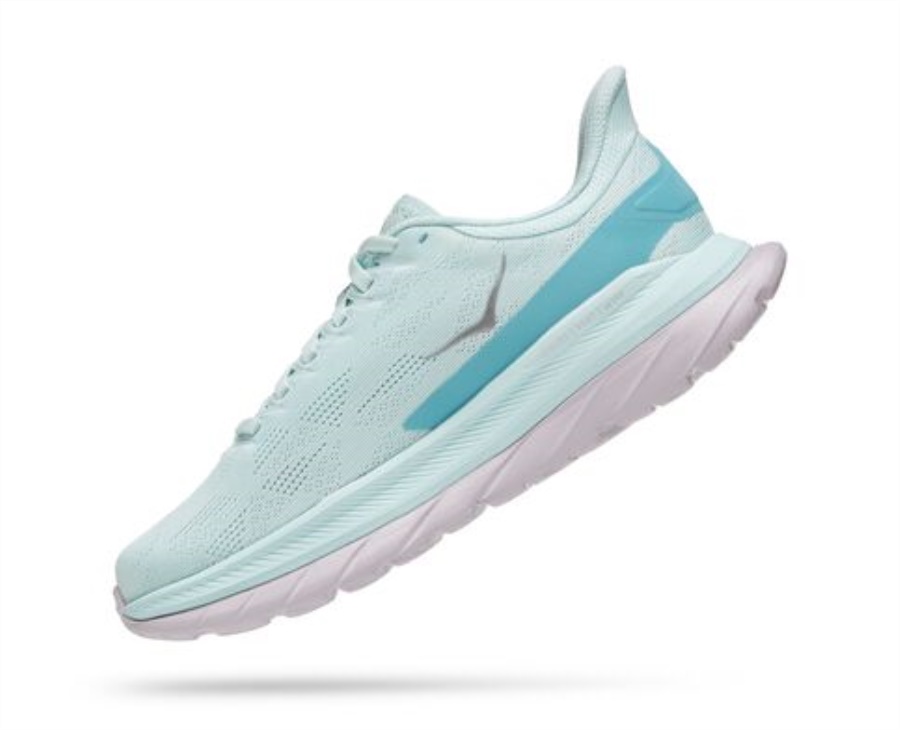 Hoka Mach 4 Blue Glass Coastal Shade