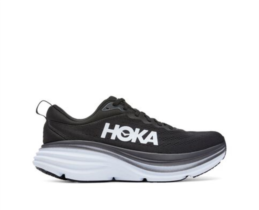 Bondi 8 Hoka Black White