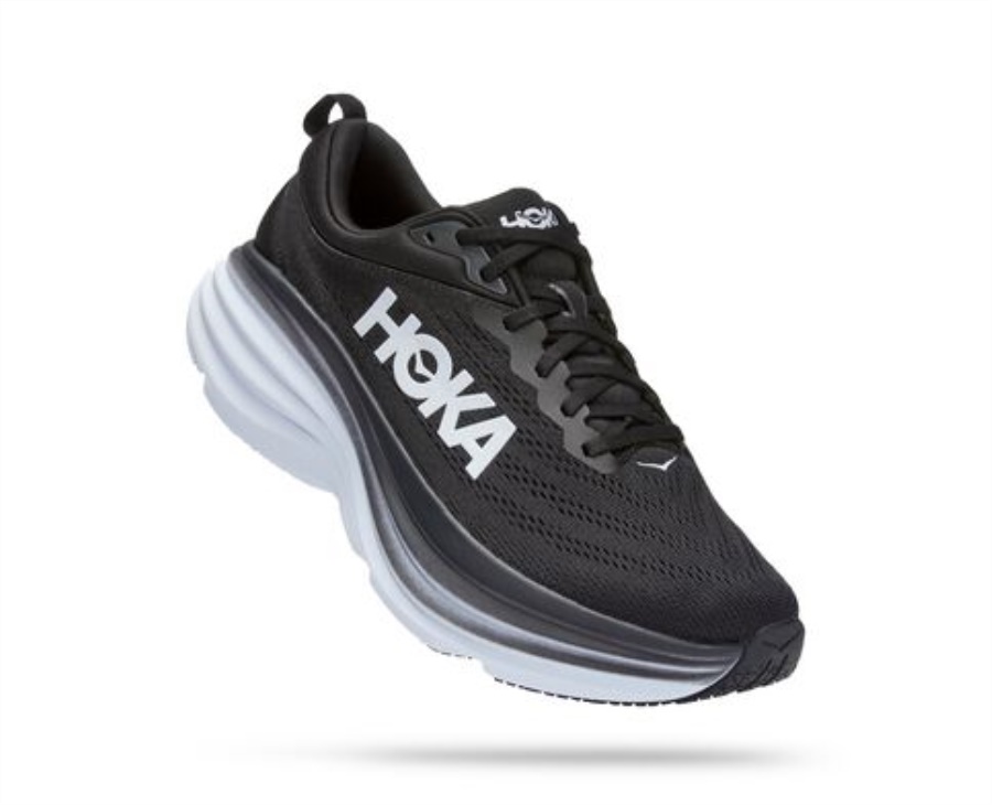 Bondi 8 Hoka Black White