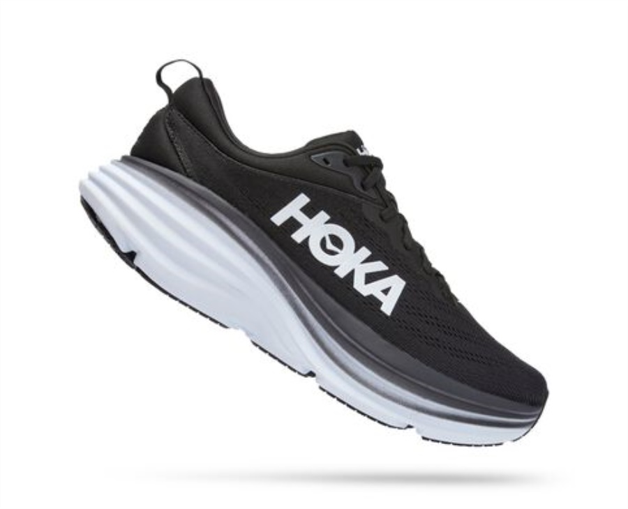 Bondi 8 Hoka Black White