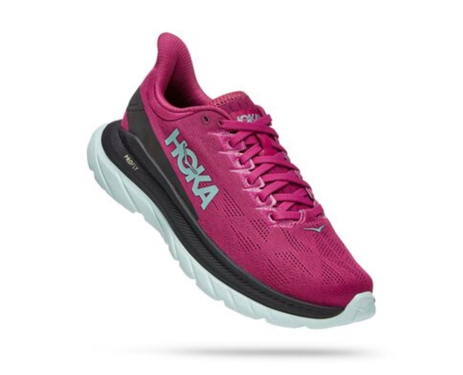 Mach 4 Hoka Festival Fuchsia Black