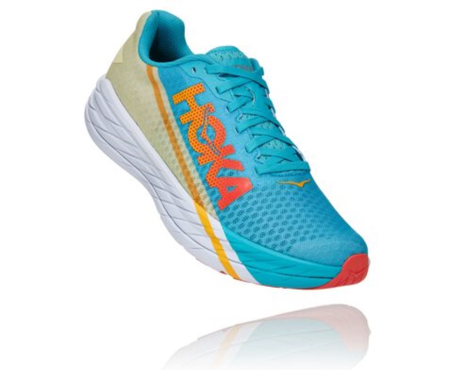 Rocket X Hoka Scuba Blue Luminary Green
