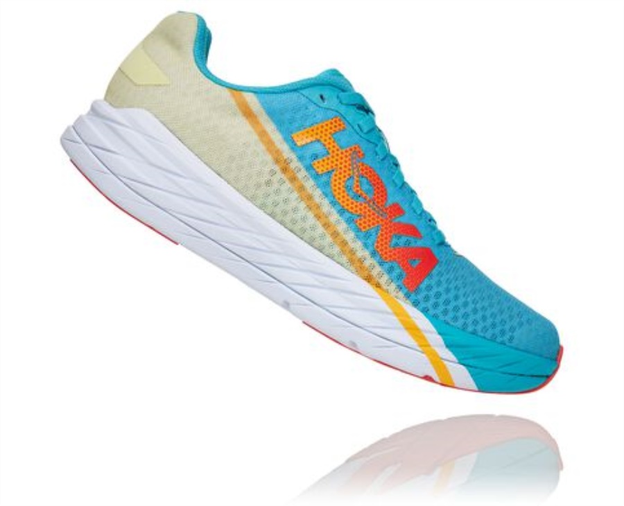 Rocket X Hoka Scuba Blue Luminary Green