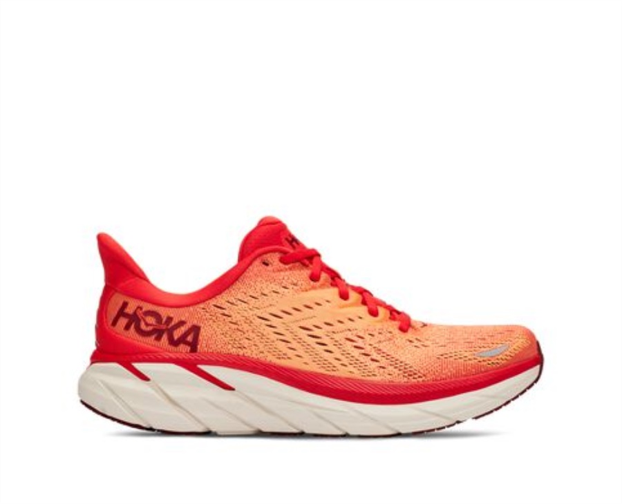 Hoka Clifton 8 Fiesta Blazing Orange