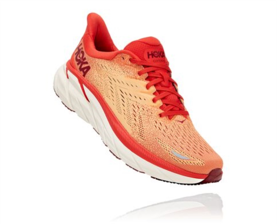 Hoka Clifton 8 Fiesta Blazing Orange