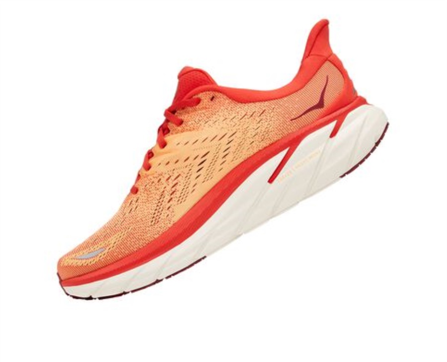 Hoka Clifton 8 Fiesta Blazing Orange