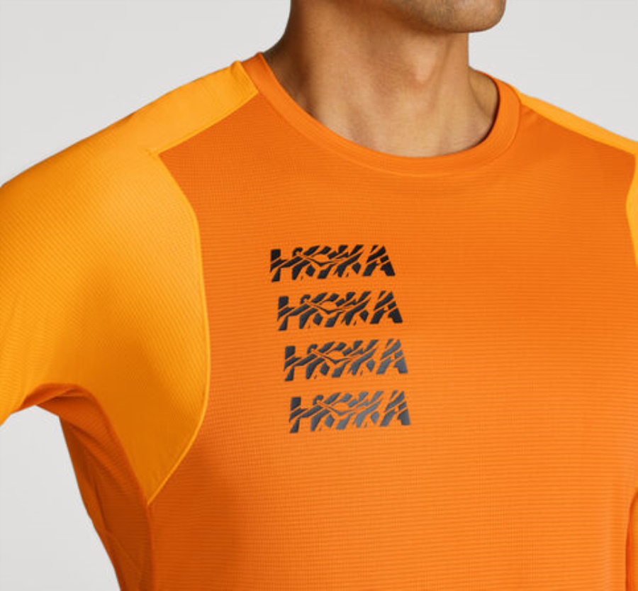 Glide 3 4 Sleeve Hoka Persimmon Orange