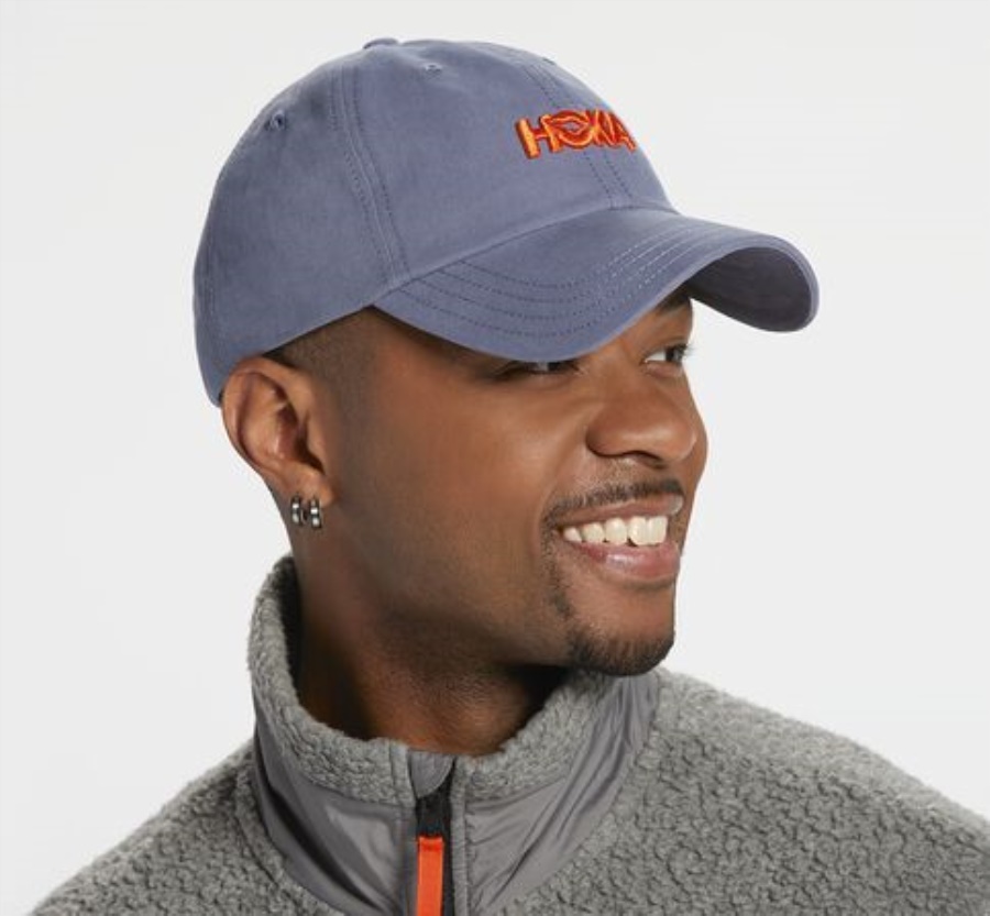 Casual Hat Hoka Blue Grey Vermilion Orange
