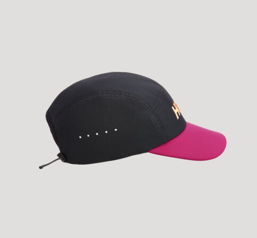 Hoka Performance Hat Black Festival Fuchsia