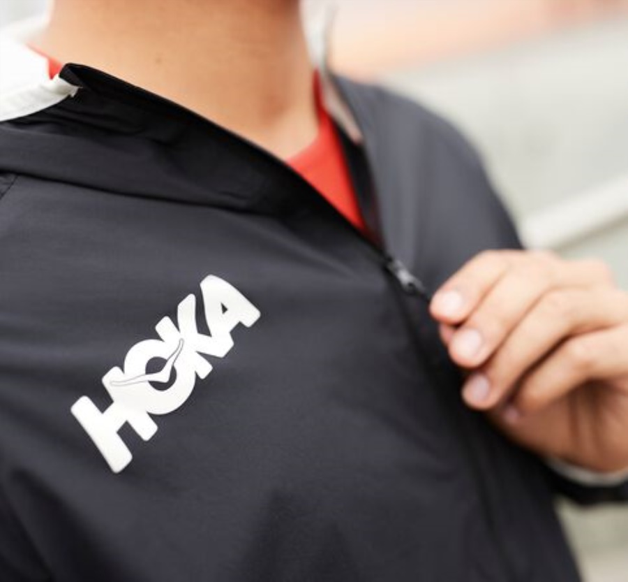 Full-Zip Wind Jacket Hoka Black