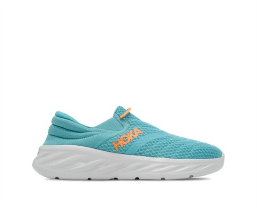 Hoka Ora Recovery Shoe 2 Aquarelle Blazing Orange