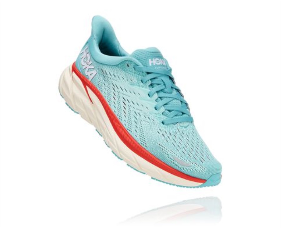 Clifton 8 Hoka Aquarelle Eggshell Blue