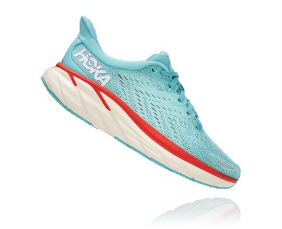 Clifton 8 Hoka Aquarelle Eggshell Blue