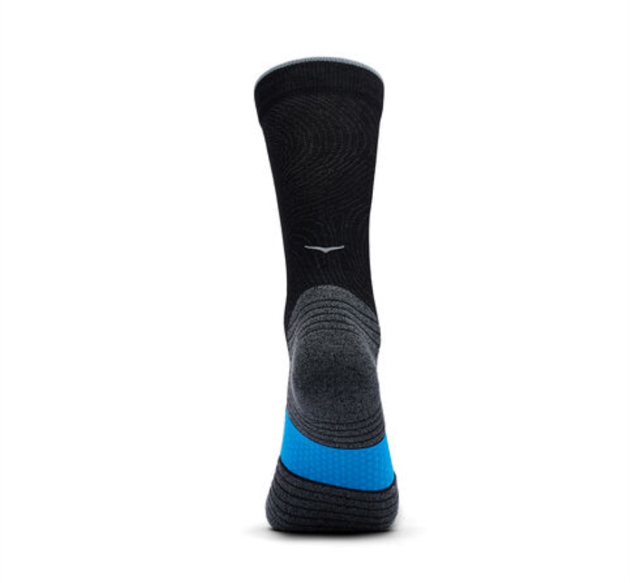 Hoka Crew Run Sock 3-Pack White Black Grey 
