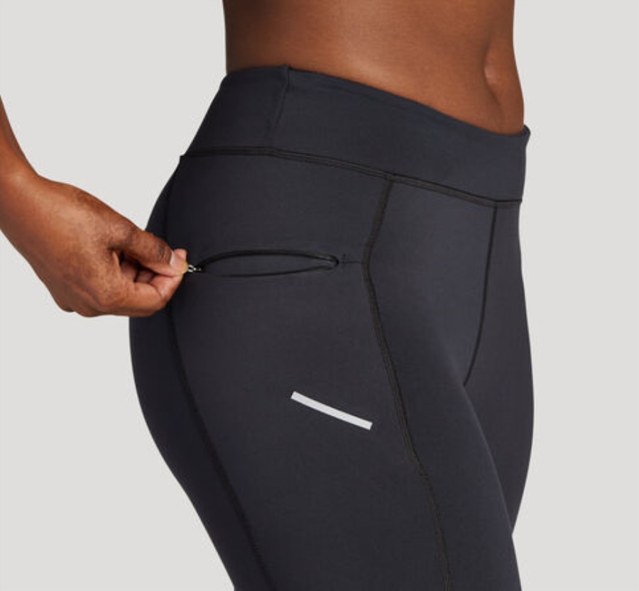 Hoka Performance Tight Black White Ironman Red 