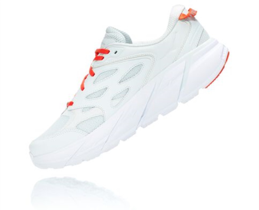 Hoka Clifton L Wan Blue Mandarin Red