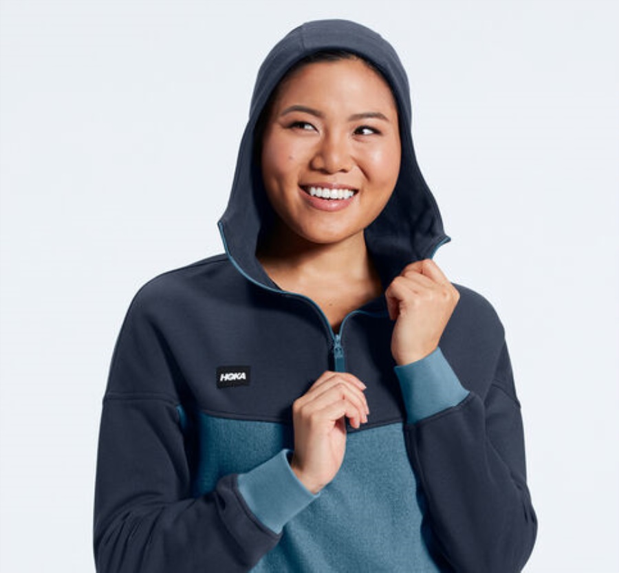 Wool Blend Hoodie Hoka Outerspace