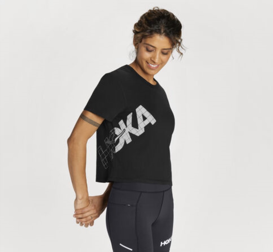 Hoka All-Day Tee Black Harbor Mist